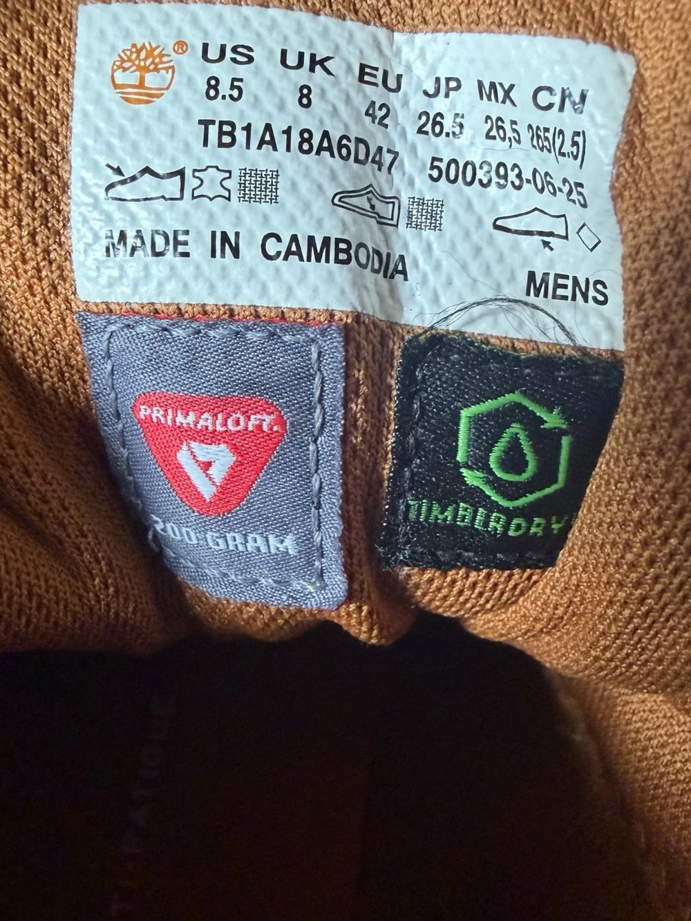 Timberland Brown and Green Men's Leather Hiking Boots